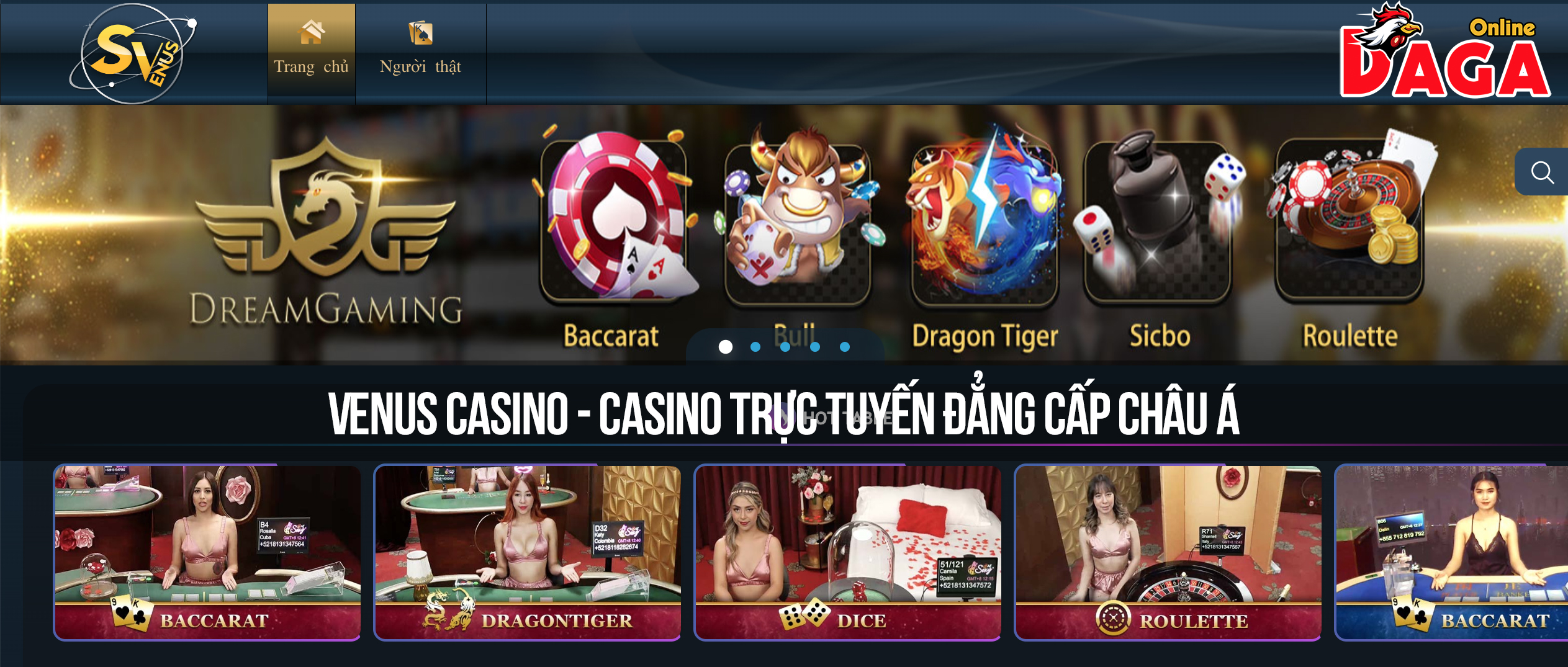 Venus Casino - Casino trực tuyến đẳng cấp Châu Á