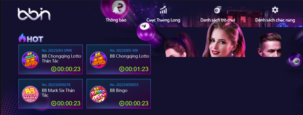 Sảnh game cá cược xổ số